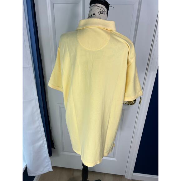 IZOD Men's Yellow Stretch Polo Top - Picture 2 of 7